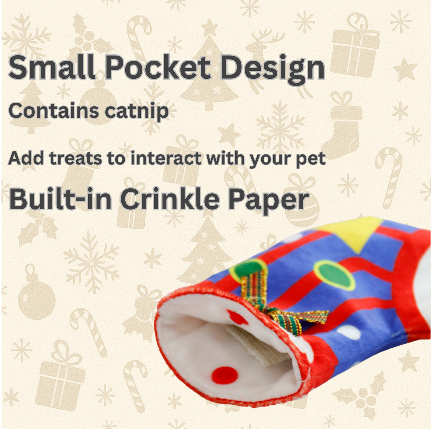 PawLikee Crinkle Christmas Socks