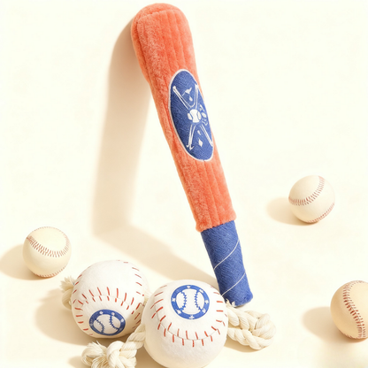 PawLikee Baseball Series Squeaky Toys
