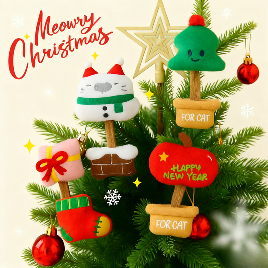 PawLikee Meowry Christmas Silvervine Cattoy