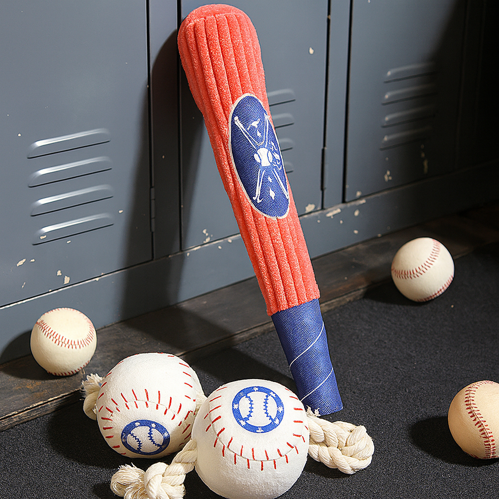 PawLikee Baseball Series Squeaky Toys